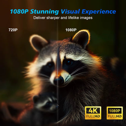 Android 11 4K Smart Projector 580ANSI 1920*1080P Full HD Wifi6 BT5.0 Allwinner H713 Voice Control Home Cinema Theater