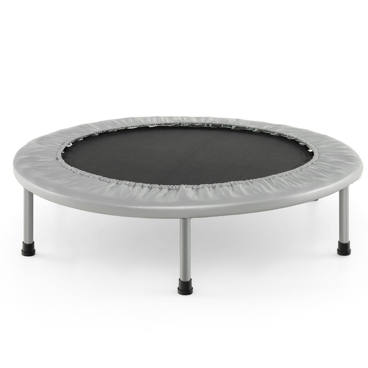 Foldable Mini Trampoline with Springs and Padded Cover