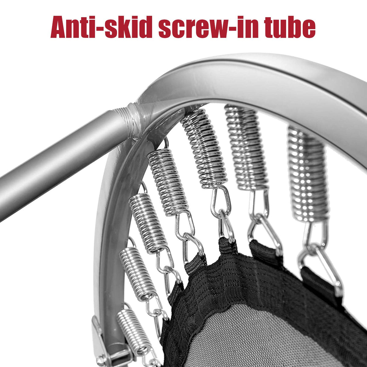 Foldable Mini Trampoline with Springs and Padded Cover