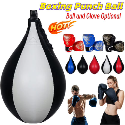Boxing Speed Ball Hanging Punching Bag PU Leather Boxing Reflex Ball Stress Relief Boxing Striking Bag Boxing Equipment