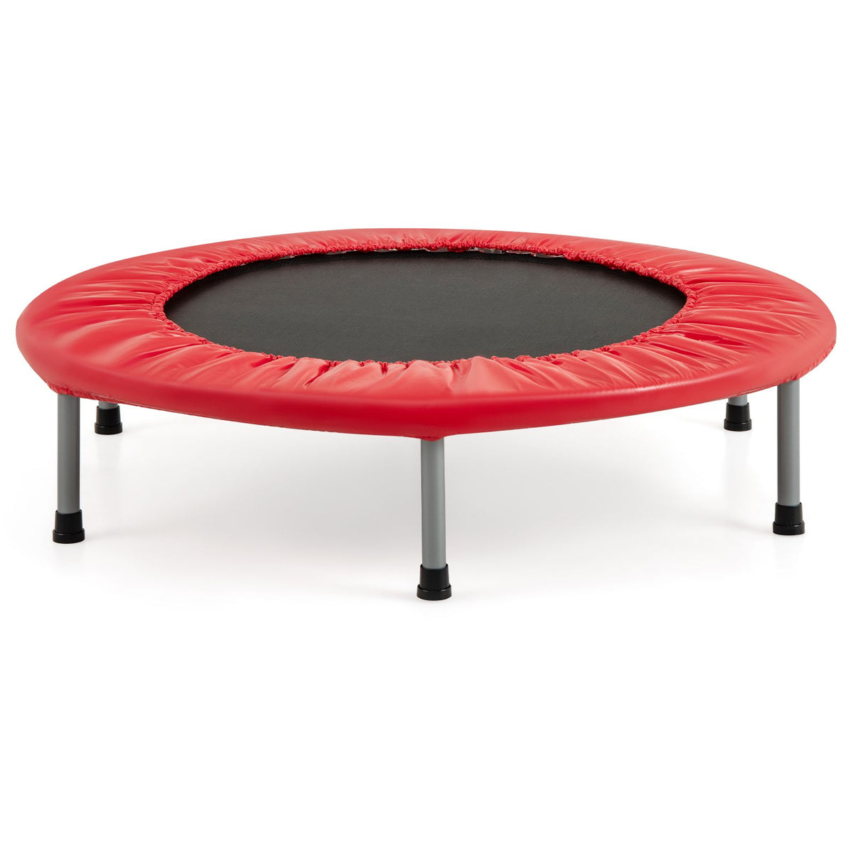 Foldable Mini Trampoline with Springs and Padded Cover