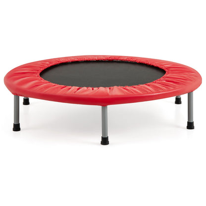 Foldable Mini Trampoline with Springs and Padded Cover